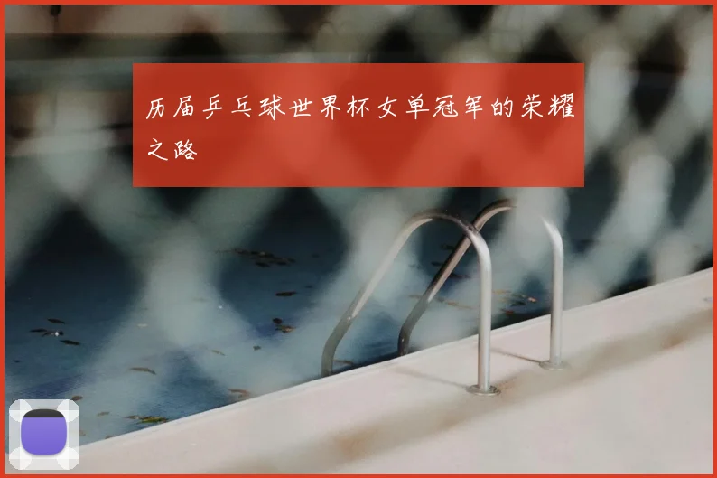 历届乒乓球世界杯女单冠军的荣耀之路